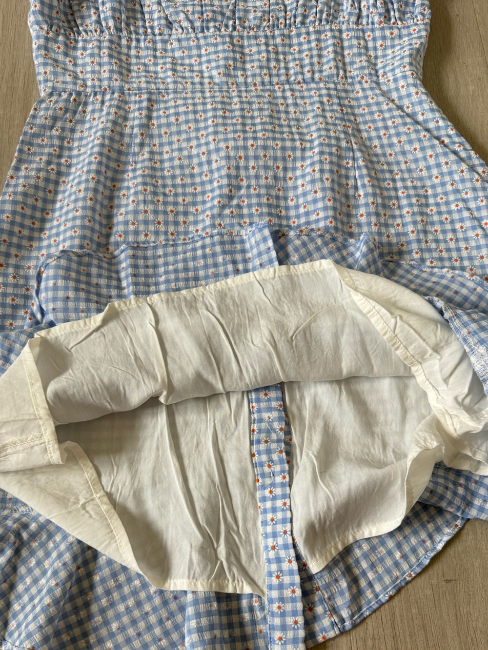 Storia Light Blue Floral Button-Front Sundress size medium - Picture 8 of 10